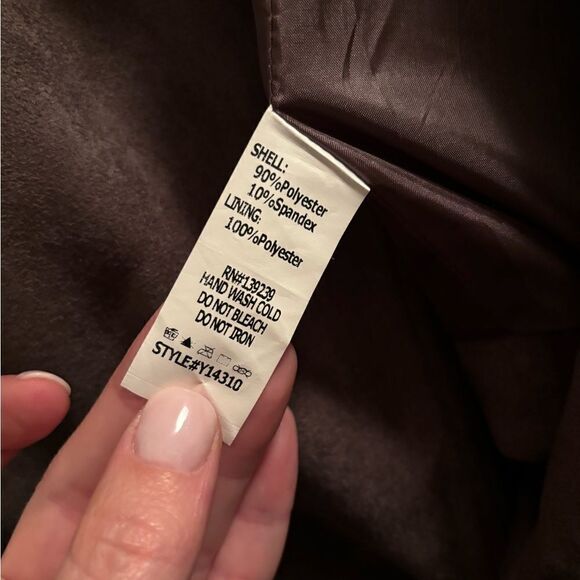 Do+Be Greige Faux Suede Moto Jacket size M - Picture 7 of 7